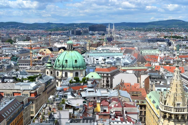 Austria Vienna Cityscape Roofs Stock Picture