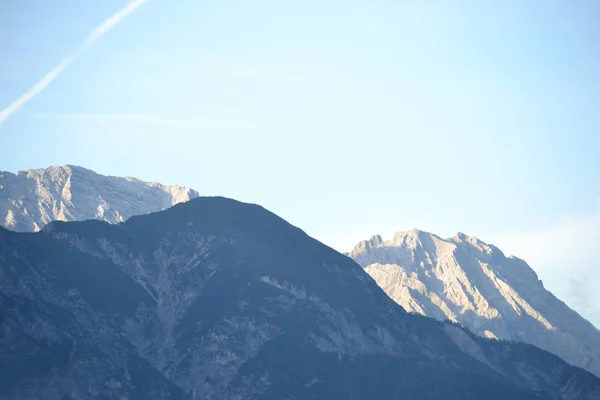 Alpes Austria Picos Montaña Cielo — Foto de Stock