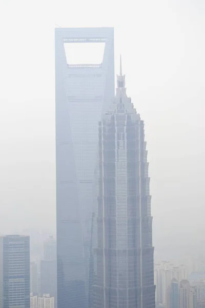 Hoge Wolkenkrabbers Shanghai China — Stockfoto