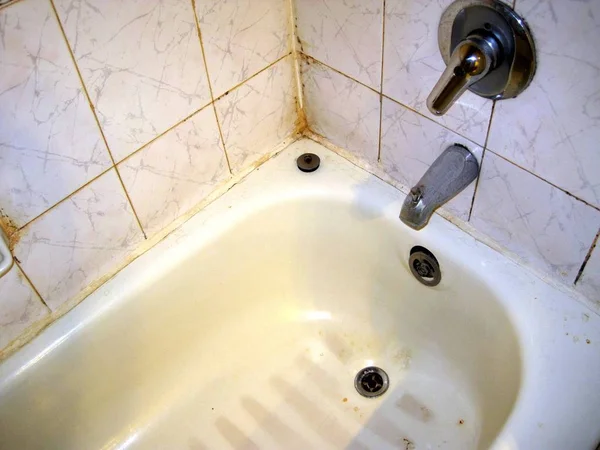 Bañera Antigua Ideal Para Temas Como Renovación Etc —  Fotos de Stock