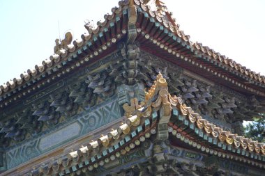 Budist tapınağı pagoda çatılı, Çin