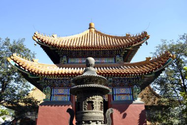 Budist tapınağı pagoda çatılı, Çin