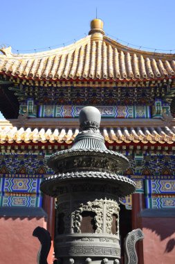 Budist tapınağı pagoda çatılı, Çin