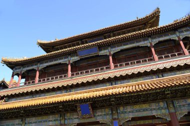 Budist tapınağı pagoda çatılı, Çin