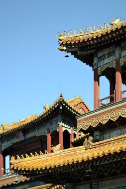 Budist tapınağı pagoda çatılı, Çin