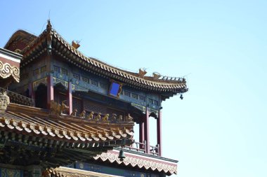 Budist tapınağı pagoda çatılı, Çin
