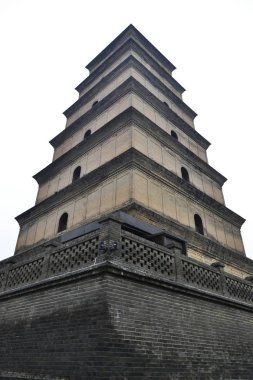 Budist tapınağı, pagoda çatı, Çin kaz