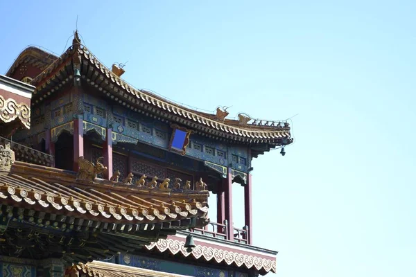 Budist tapınağı pagoda çatılı, Çin