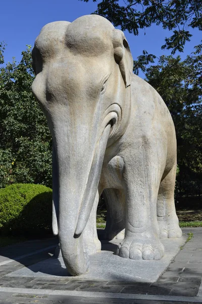 Elephant Statue Beijing China — Stock Photo, Image
