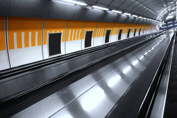 Subway Prague Tunnel Czech Republic — Stock Photo, Image