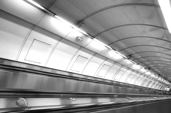 Metro Praag Tunnel Tsjechië — Stockfoto