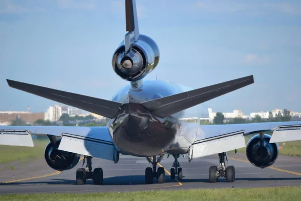 Avión Jet Pasajeros Aeródromo —  Fotos de Stock