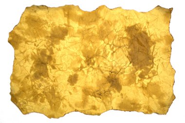 Eski kağıt - beyaz arka plan üzerinde izole