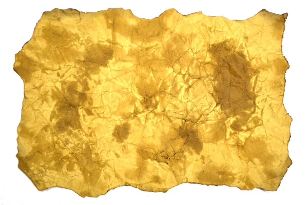 Eski kağıt - beyaz arka plan üzerinde izole