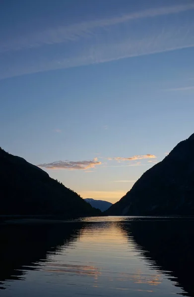 Fjordu Hory Norsku — Stock fotografie