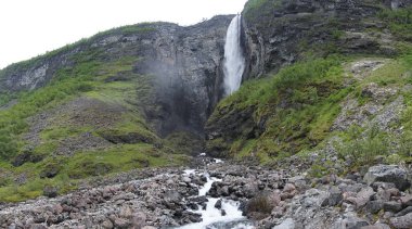 Vettisfossen şelale, Norveç, Europe