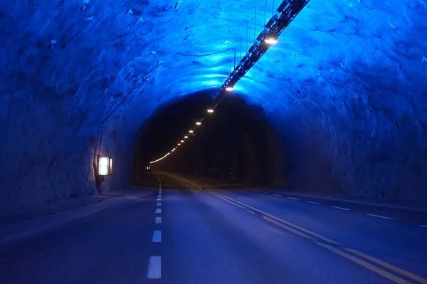 挪威莱尔达尔隧道 — 图库照片