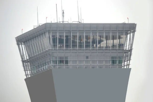 Flughafen Tower Ideal Für Themen Wie Bodenkontrolle Etc — Stockfoto