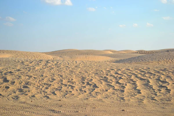 Deserto Arenoso Tunísia África — Fotografia de Stock