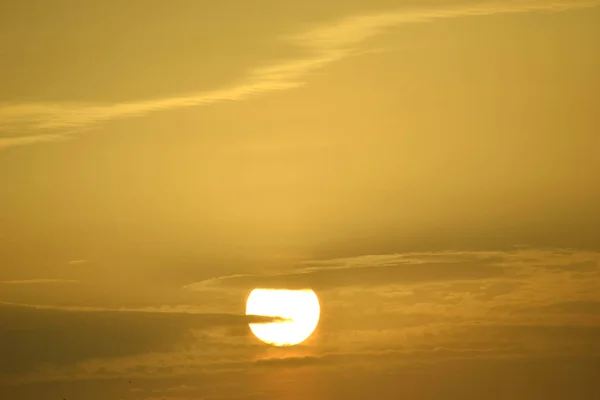 Wschód Słońca Słońce Niebo Żółty — Zdjęcie stockowe