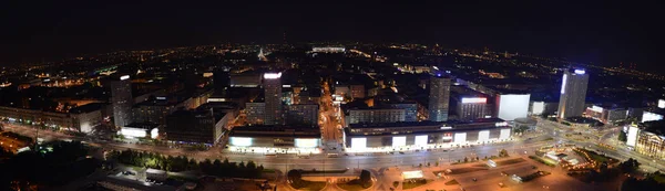 Варшава Ночью Польша — стоковое фото