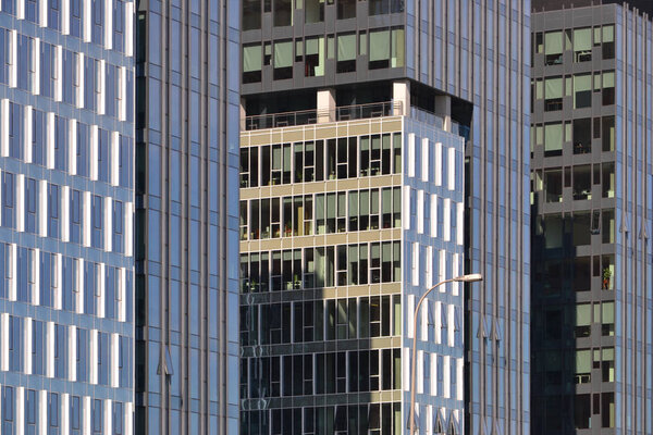 Modern office building, glass facade