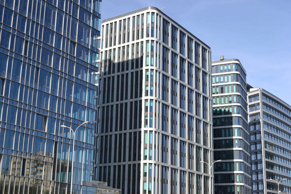 Modern office building, glass facade