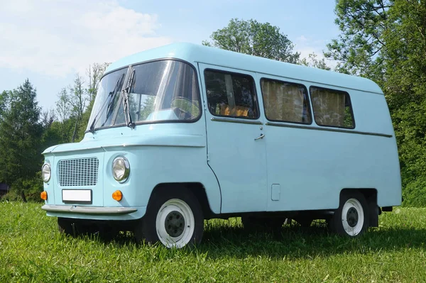 Carro Polimento Azul Velho Nysa — Fotografia de Stock