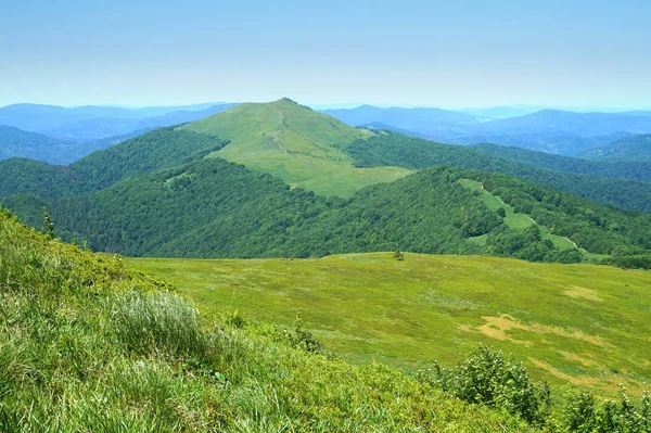 波兰的 bieszczady/poloniny 山 — 图库照片