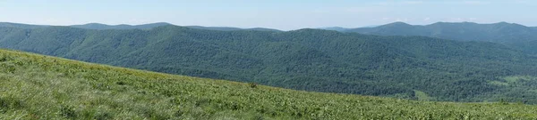 Bieszczady mountains - panorama/ panoramic photograph — Stock Photo, Image