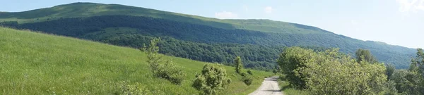Montagnes Bieszczady - panorama / photographie panoramique — Photo