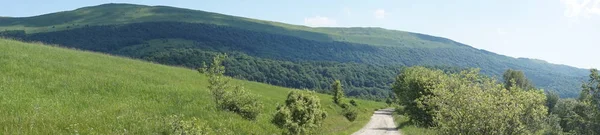 Montanhas Bieszczady - panorama / fotografia panorâmica — Fotografia de Stock