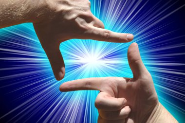 Parmak çerçeve - insan eli