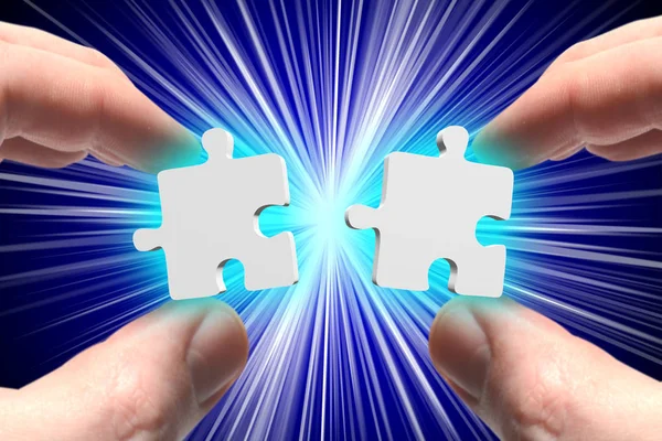 Jigsaw puzzle - connection concept