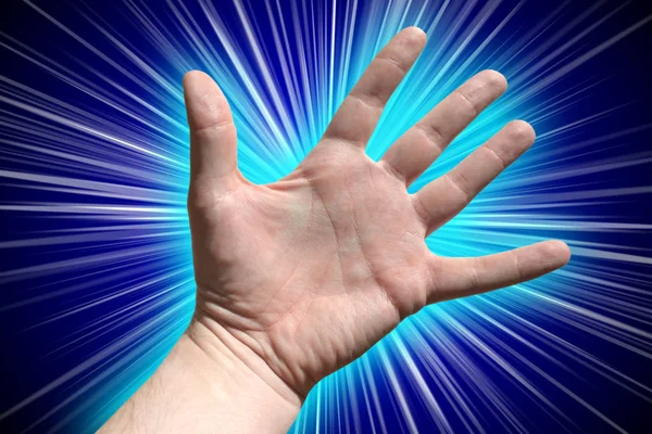 Cinque dita, mano umana — Foto Stock