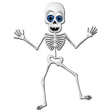 İskelet - Cadılar Bayramı çizgi film karakteri
