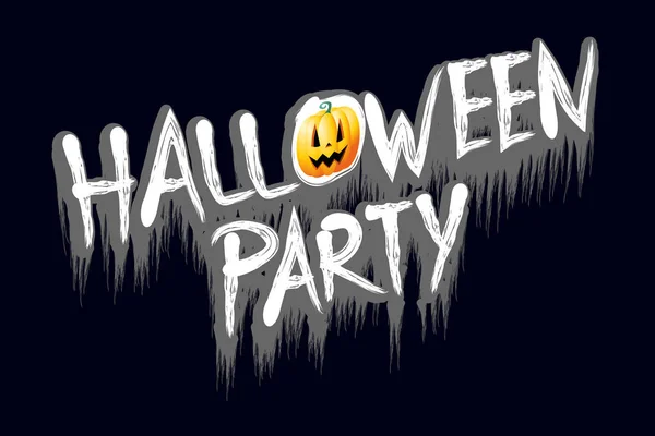 Halloween party - typographical concept — Stock Photo, Image