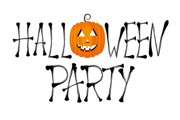 Halloween party - concept typographique — Photo