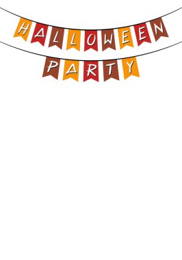 Cadılar Bayramı parti afiş / afiş