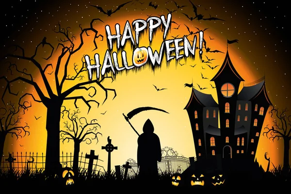 Happy Halloween poster/banner — Stockfoto