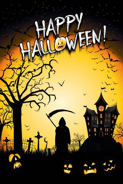 Happy Halloween poster/ banner — Stock Photo, Image