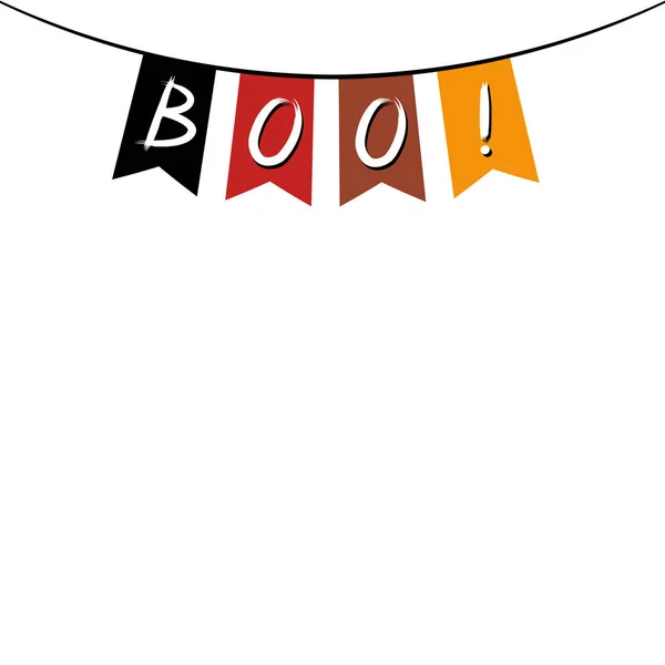 Boo - poster / banner di Halloween — Foto Stock