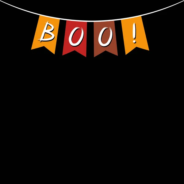 Boo - poster / banner di Halloween — Foto Stock