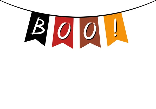 Boo - poster / banner di Halloween — Foto Stock