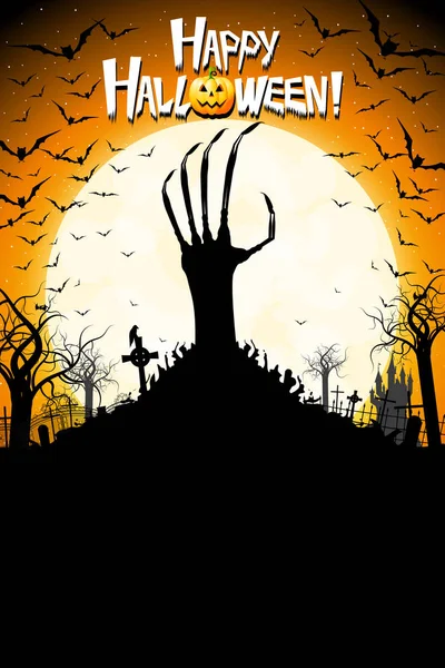 Happy Halloween - banner/ poster — Stock Photo, Image