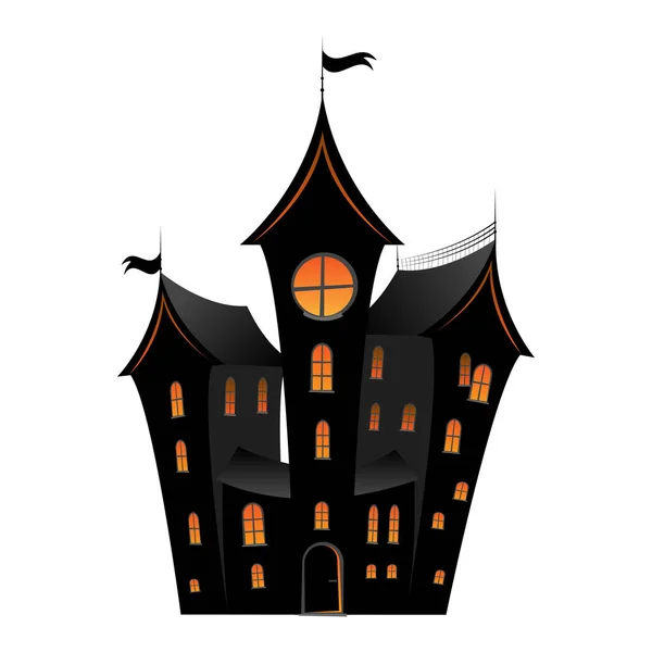 Gruseliges Halloween-Haus / Burg — Stockfoto