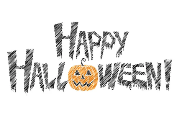 Feliz tipografía de Halloween —  Fotos de Stock