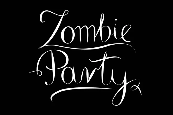 Tipografía de fiesta Zombie —  Fotos de Stock