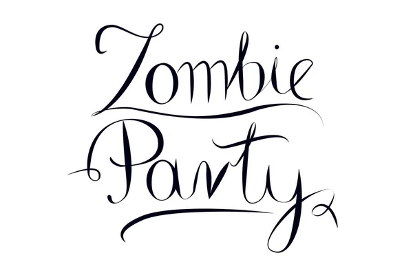 Tipografía de fiesta Zombie —  Fotos de Stock