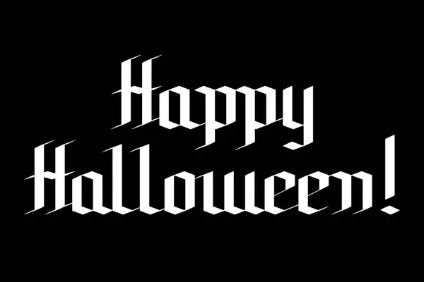 Felice tipografia di Halloween — Foto Stock